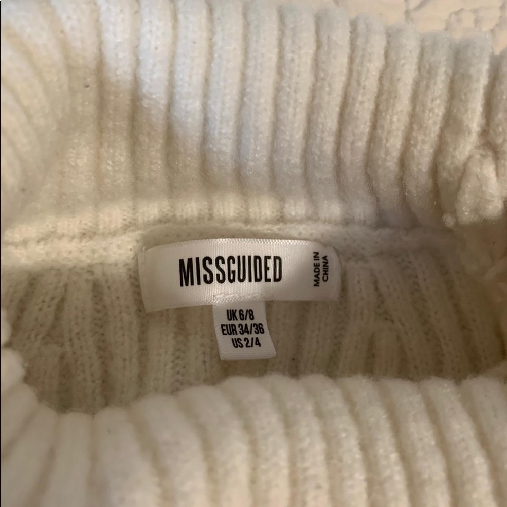 Missguided cropped turtle neck sweater